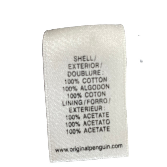 ORIGINAL PENGUIN GRAY PATTERENED TRENCH COAT - Picture 5 of 10